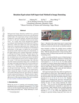 Rotation-Equivariant Self-Supervised Method in Image Denoising