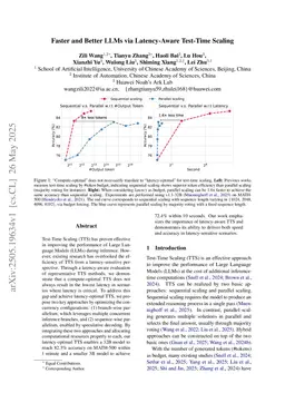 Faster and Better LLMs via Latency-Aware Test-Time Scaling