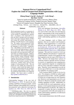 Segment First or Comprehend First? Explore the Limit of Unsupervised Word Segmentation with Large Language Models