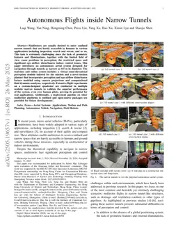 Autonomous Flights inside Narrow Tunnels