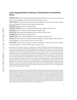 Large Language Models for Planning: A Comprehensive and Systematic Survey