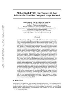 MLLM-Guided VLM Fine-Tuning with Joint Inference for Zero-Shot Composed Image Retrieval