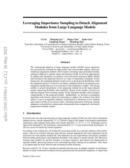 Leveraging Importance Sampling to Detach Alignment Modules from Large Language Models