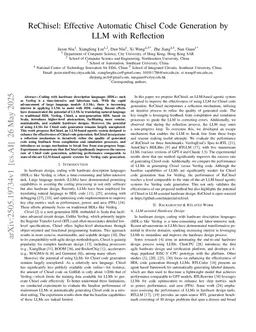 ReChisel: Effective Automatic Chisel Code Generation by LLM with Reflection