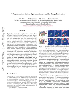 A Regularization-Guided Equivariant Approach for Image Restoration