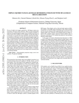 ErpGS: Equirectangular Image Rendering enhanced with 3D Gaussian Regularization
