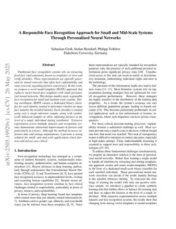 A Responsible Face Recognition Approach for Small and Mid-Scale Systems Through Personalized Neural Networks