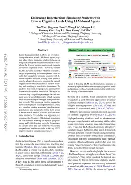 Embracing Imperfection: Simulating Students with Diverse Cognitive Levels Using LLM-based Agents