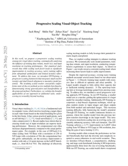 Progressive Scaling Visual Object Tracking