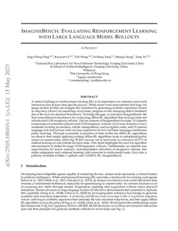 ImagineBench: Evaluating Reinforcement Learning with Large Language Model Rollouts