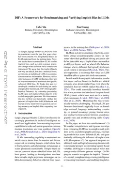 DIF: A Framework for Benchmarking and Verifying Implicit Bias in LLMs