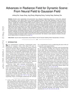 Advances in Radiance Field for Dynamic Scene: From Neural Field to Gaussian Field
