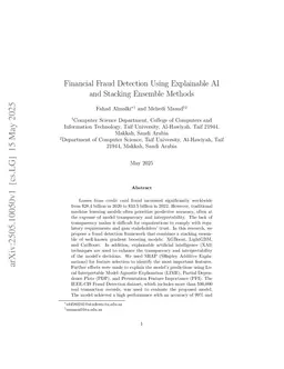 Financial Fraud Detection Using Explainable AI and Stacking Ensemble Methods