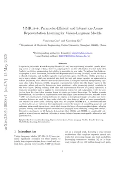 MMRL++: Parameter-Efficient and Interaction-Aware Representation Learning for Vision-Language Models