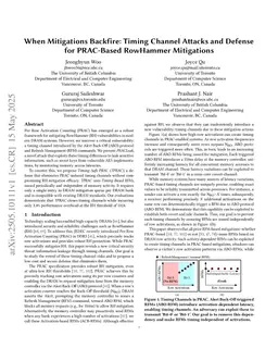 When Mitigations Backfire: Timing Channel Attacks and Defense for PRAC-Based RowHammer Mitigations