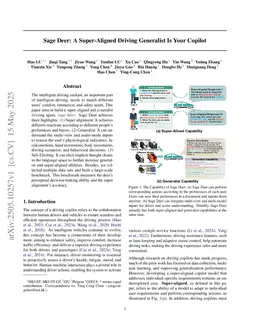 Sage Deer: A Super-Aligned Driving Generalist Is Your Copilot