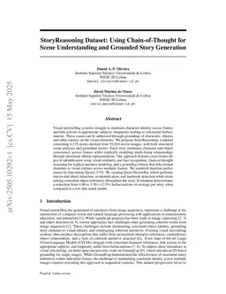 StoryReasoning Dataset: Using Chain-of-Thought for Scene Understanding and Grounded Story Generation