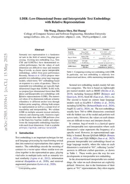 LDIR: Low-Dimensional Dense and Interpretable Text Embeddings with Relative Representations