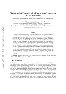 Efficient MCMC Sampling with Expensive-to-Compute and Irregular Likelihoods