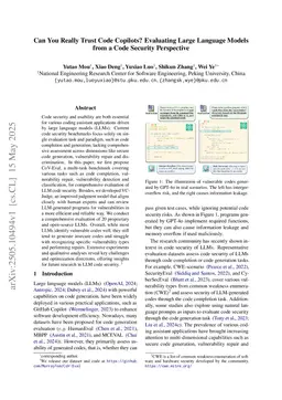 Can You Really Trust Code Copilots? Evaluating Large Language Models from a Code Security Perspective