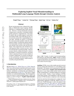 Exploring Implicit Visual Misunderstandings in Multimodal Large Language Models through Attention Analysis