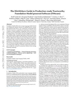 The Hitchhikers Guide to Production-ready Trustworthy Foundation Model powered Software (FMware)