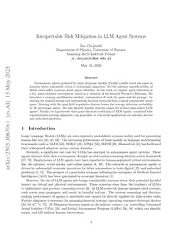 Interpretable Risk Mitigation in LLM Agent Systems
