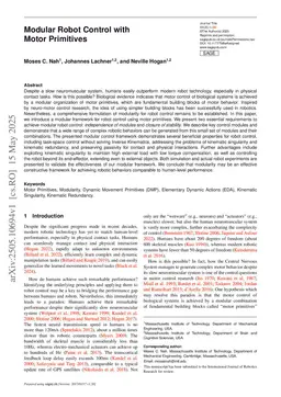 Modular Robot Control with Motor Primitives