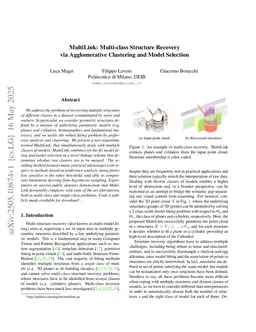 MultiLink: Multi-class Structure Recovery via Agglomerative Clustering and Model Selection