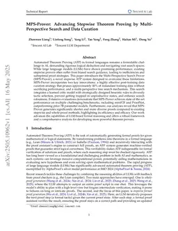 MPS-Prover: Advancing Stepwise Theorem Proving by Multi-Perspective Search and Data Curation