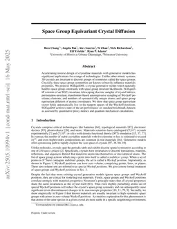 Space Group Equivariant Crystal Diffusion