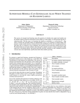 Is Supervised Learning Really That Different from Unsupervised?