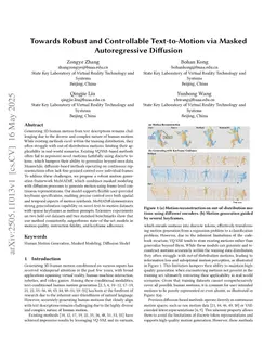 Towards Robust and Controllable Text-to-Motion via Masked Autoregressive Diffusion
