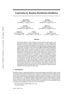 Exploration by Random Distribution Distillation
