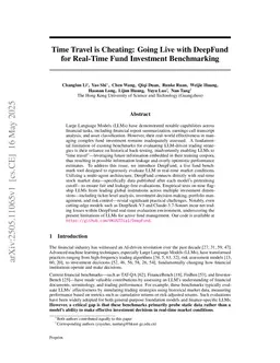 Time Travel is Cheating: Going Live with DeepFund for Real-Time Fund Investment Benchmarking