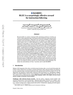 BLEUBERI: BLEU is a surprisingly effective reward for instruction following