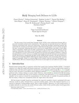 ShiQ: Bringing back Bellman to LLMs