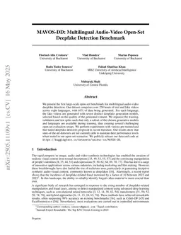 MAVOS-DD: Multilingual Audio-Video Open-Set Deepfake Detection Benchmark