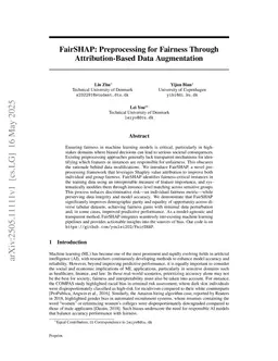 FairSHAP: Preprocessing for Fairness Through Attribution-Based Data Augmentation