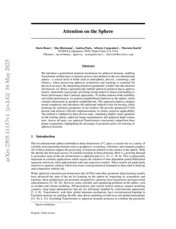 Attention on the Sphere