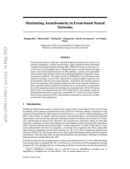 Maximizing Asynchronicity in Event-based Neural Networks
