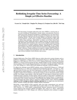 Rethinking Irregular Time Series Forecasting: A Simple yet Effective Baseline