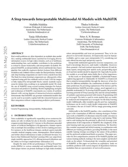 A Step towards Interpretable Multimodal AI Models with MultiFIX
