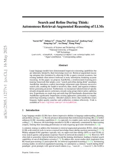 Search and Refine During Think: Facilitating Knowledge Refinement for Improved Retrieval-Augmented Reasoning