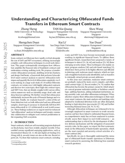 Understanding and Characterizing Obfuscated Funds Transfers in Ethereum Smart Contracts