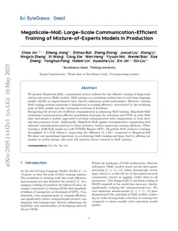 MegaScale-MoE: Large-Scale Communication-Efficient Training of Mixture-of-Experts Models in Production