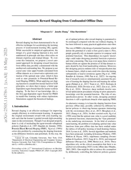 Automatic Reward Shaping from Confounded Offline Data