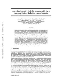 SuperCoder: Assembly Program Superoptimization with Large Language Models