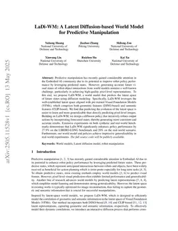 LaDi-WM: A Latent Diffusion-based World Model for Predictive Manipulation