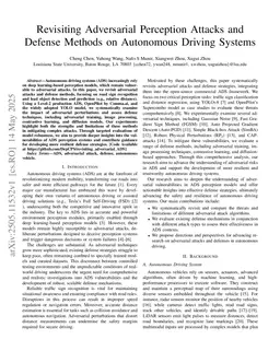 Revisiting Adversarial Perception Attacks and Defense Methods on Autonomous Driving Systems
